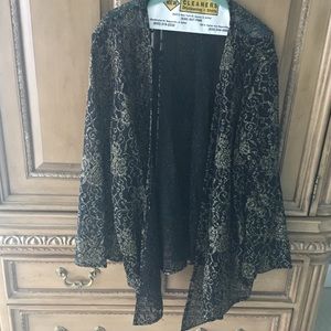 Holiday lace and sparkles jacket